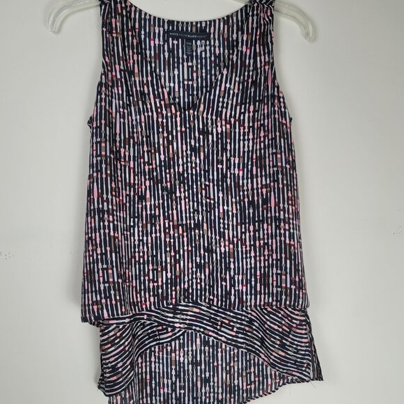 White House Black Market Multi Layer Sleeveless Blouse Top - Picture 6 of 10